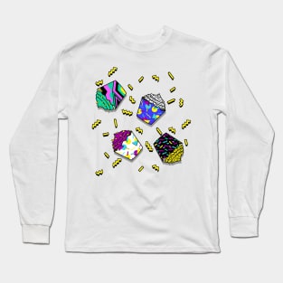 I love the eaties blue, 80s cupcakes Long Sleeve T-Shirt